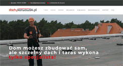 Desktop Screenshot of dachykarwowski.pl